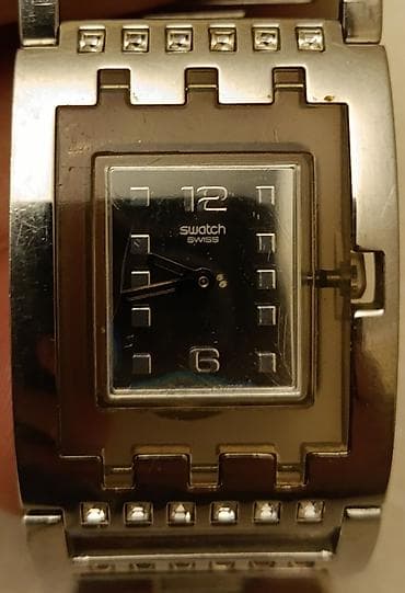 swatch: İşlənmiş, Qol saatı, Swatch, rəng - Gümüşü — 2