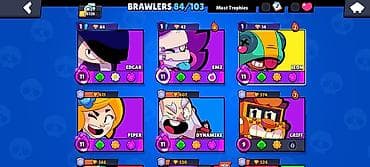 komputer aksesuar: Brawl Stars oyunu üçün oyun hesabı Xüsusiyyətlər: - Kupa sayı: 26,128 — 2