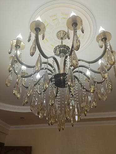 dekor sekilleri: Çılçıraq, 10 və daha çox lampa, Metal — 3