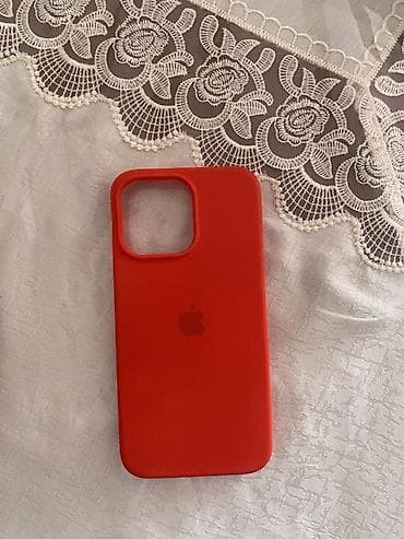 korpuslar: Məhsul: Apple iPhone üçün silikon qoruyucu qab - Rəng: qırmızı - — 1