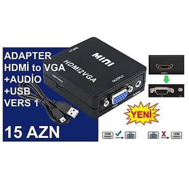 hdd 2 t: HDMİ Adapterlər/Konverterlər (Çeviricilər) ⭐HDMİ to AV – 12 AZN ⭐HDMİ — 3