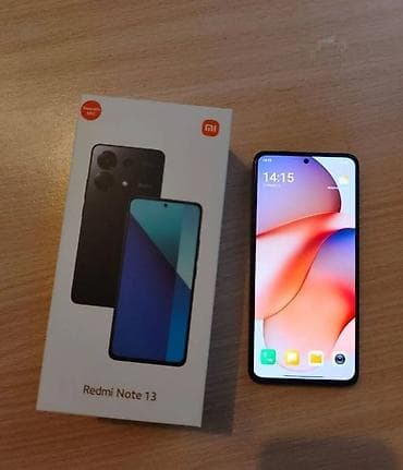 redmi note 9 ekran: Redmi Note 13, 256 GB, rəng - Qara, Barmaq izi — 2