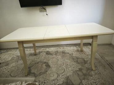 купить круглый стол в баку: Qonaq masası, İşlənmiş, Açılan, Dördbucaq masa — 3
