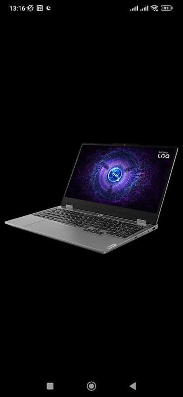 железный диск на 16: Lenovo LOQ 15IRX9 (83GS00R9RK) Prosessor: Intel Core i5-12450HX (12-ci — 1