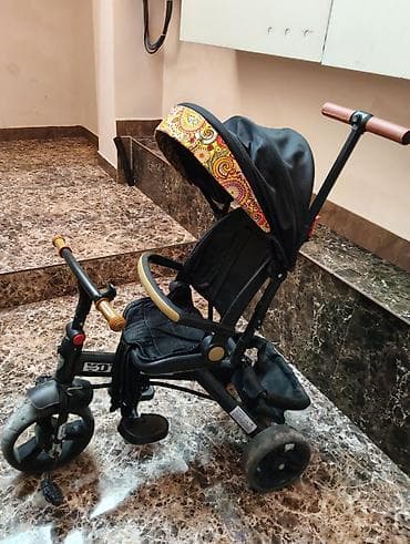 usag donu: Satılır Uşaq üçün 3 təkərli velosiped-araba (trike) ön təkərdə — 4