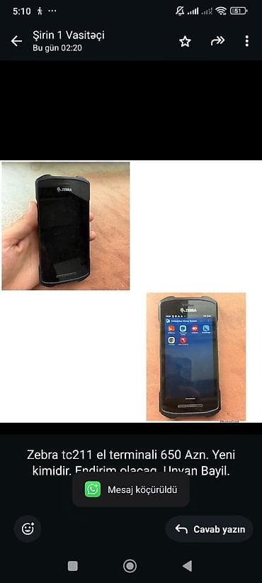 Zebra tc211 el terminali 650 Azn. Yeni kimidir. Endirim olacaq. Unvan lalafo.az -da Zebra tc211 el terminali 650 Azn. Yeni kimidir. Endirim olacaq. Unvan