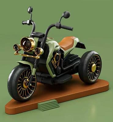 maşınlar uşaq üçün: Harley Stilində Uşaq Elektromotosikleti 🏍🤩 Yaş qrupu: 2–5 yaş — 7