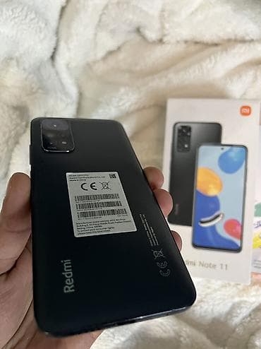 xiaomi redmi pad 2: Redmi Note 11, 128 GB, rəng - Qara, Barmaq izi, Face ID — 6
