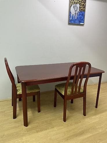 stol dest: Для кухни, Нераскладной, Прямоугольный стол, 2 стула — 1
