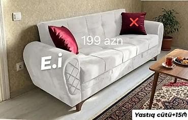 ağ stullar: Divanlar – birbaşa şəkillərdə göstərilən modellər 1) Ağ rəng, 215 sm — 3
