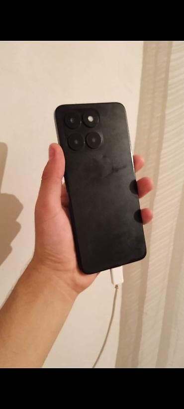 iphone 13 satış: Honor X6a, 128 GB, rəng - Qara, Sensor, Barmaq izi, Simsiz şarj — 1