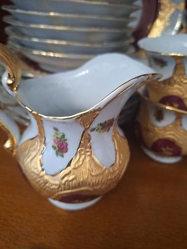 süd alıram: Çay dəsti, rəng - Ağ, Farfor — 4