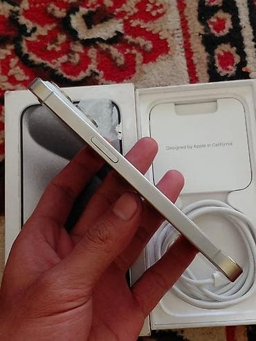 en ucuz televizorlar: IPhone 15 Pro, 128 GB, Ağ — 5