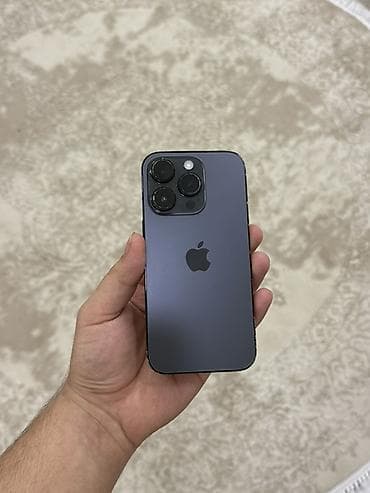 IPhone 14 Pro, 128 GB, Qara, Face ID, Simsiz şarj, Sənədlərlə