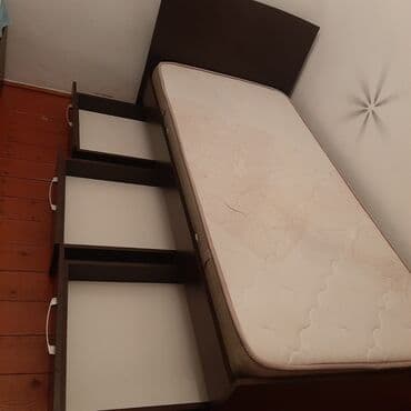 tek neferlik yataq: İşlənmiş, Təknəfərlik çarpayı, Bazasız, Matras ilə, Siyirməli — 3
