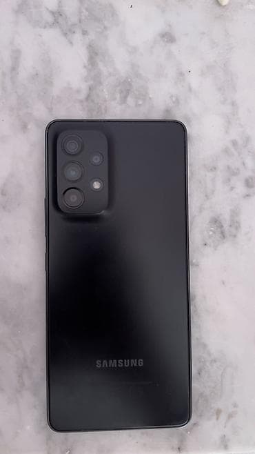Samsung Galaxy A53 5G, 128 GB, rəng - Qara, Sensor, Barmaq izi, Face ID