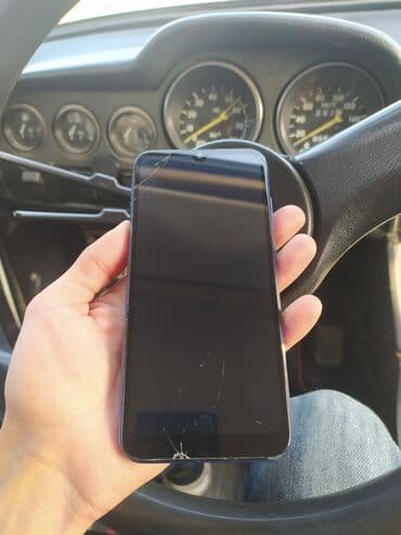 телефон fly 3g: Honor 8A Prime, цвет - Голубой, Битый — 2