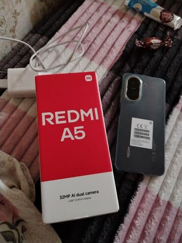 redmi a5 qiyməti: Redmi A5, 128 ГБ, цвет - Черный, Отпечаток пальца — 3