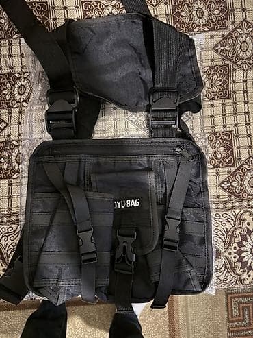 kişi çantaları: Məhsul: JYU-BAG taktiki sinə çantası (chest rig) Təsvir: - Rəng: Qara — 3