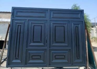 жер тошок: Железо Дворовые ворота, Распашные, 3 м, Механические, С дверью, цвет - Голубой, Нет кредита, Платная установка, Платная доставка — 11