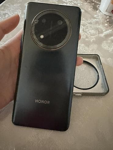 ucuz motorlar: Honor 9C, 256 GB, rəng - Qara, Barmaq izi — 2