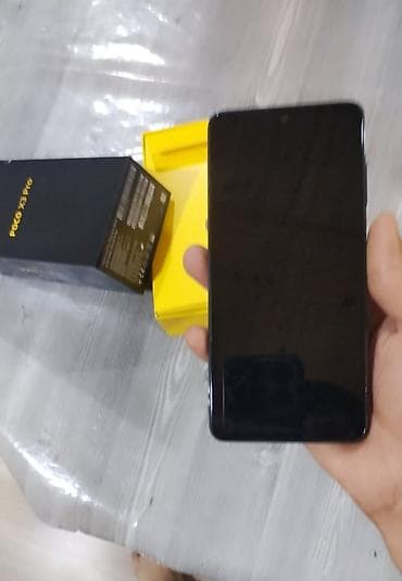 macbook pro: Poco X3 Pro, 256 GB, rəng - Qara, Barmaq izi — 2