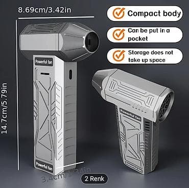 ucuz tvler: Daşına bilən, şarjlı, soyuducu funksiyalı turbo fan – hava üfürən — 2
