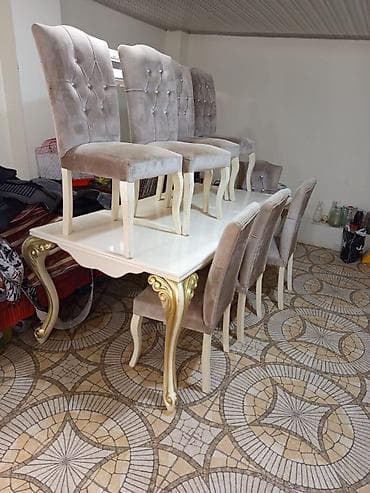 Qonaq otağı üçün, Açılmayan, 6 stul