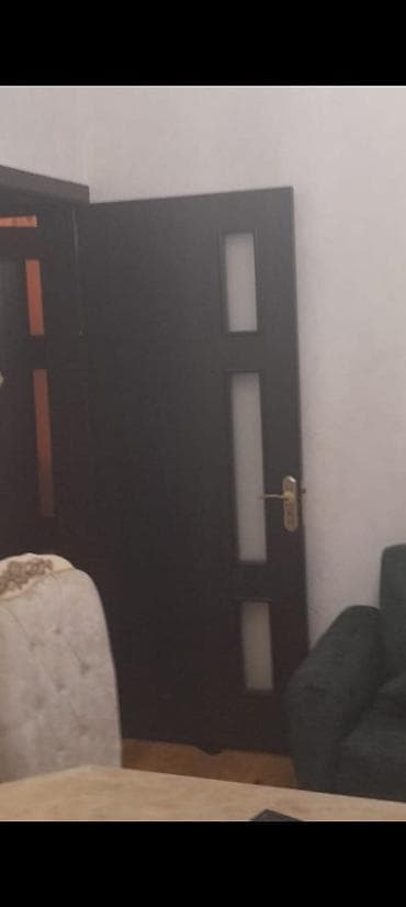 taxta gapılar: Müasir dizaynlı otaq qapısı - Rəng: tünd qəhvəyi/venge - Material — 1