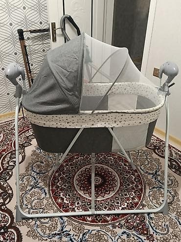 embawood mebelleri: Oğlan və qız üçün, Beşik, Matras ilə, Yellənmə mexanizm ilə — 3