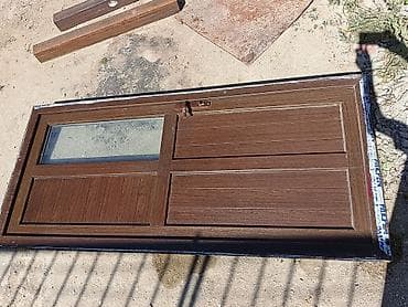 plastik ayna qapi: PVC giriş/qapı dəsti - Material: taxta teksturalı qəhvəyi PVC profil — 3