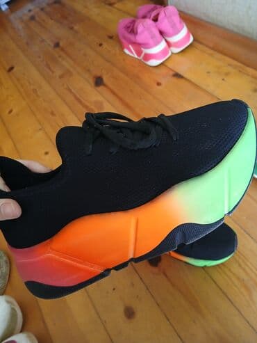 черные мужские мокасины: ENDİRİMLƏ - Üst material: nəfəsalan tor (mesh), bağlamalı - Altlıq — 1