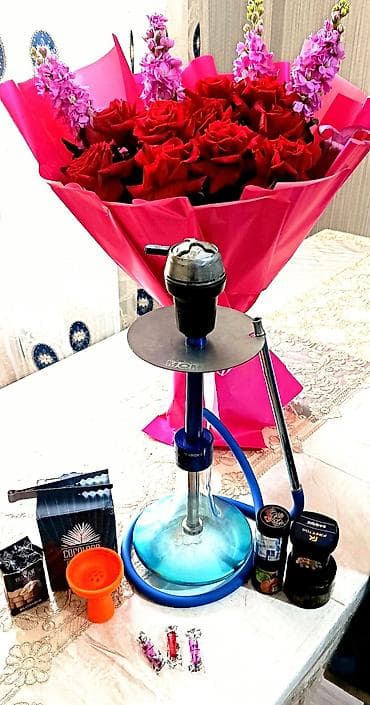 optimals hydra care: Şişə: TARGET markalı, şəffaf-aqua rəngli qalın şüşə kolba, geniş — 1