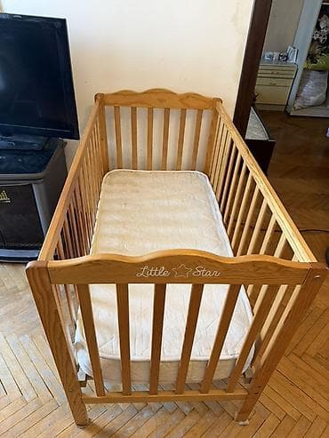 sadə matras: Oğlan və qız üçün, Dördbucaq, Beşik, Matras ilə, Yellənmə mexanizmsiz — 1