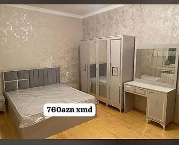 cay desti: Yataq otağı mebeli dəsti Tərkibi: - Geniş iki nəfərlik çarpayı — 1