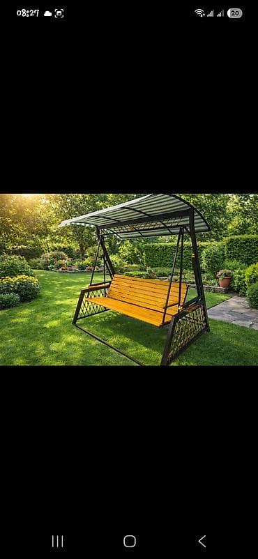 mebel sandiqlar: Divan-yelləncək, Zontikli, Metal — 6