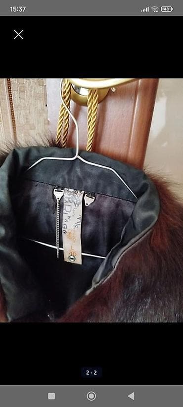 kurklər: Qadın kürkü - Material: təbii tünd qəhvəyi kürk (qısa/orta tüklü — 2