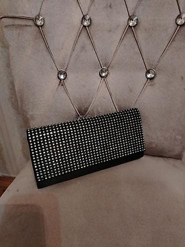 klass electronics: Qadın axşam çantası – kristal daşlı - Model: zərif clutch/axşam — 1