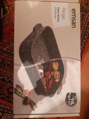 sireceken: Granit örtüklü soba tepsisi - Ölçü: 37 x 26 sm (qablaşdırmada — 4