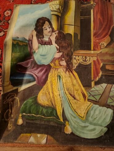 Картина в хорошем состоянии без рамки