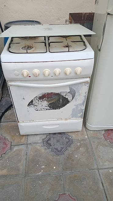 Qaz sobası Ayrıca dayanan, 4 gözlü