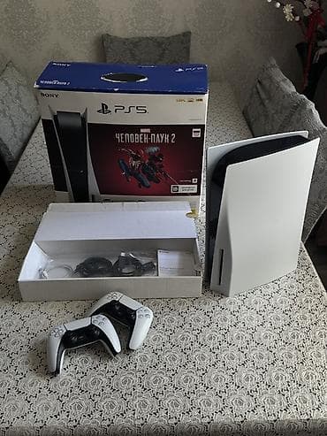 teqi playstation: Sony PlayStation 5 (Disk sürücülü) – Marvel’s Spider‑Man 2 bundle — 4
