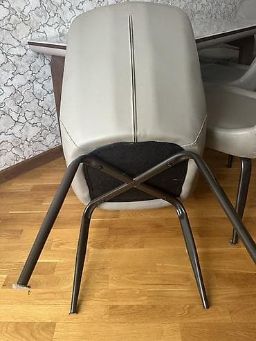 sunger: Məhsul: Yumşaq oturacaqlı yemək otağı/kafe stulu - Rəng: Açıq boz — 4