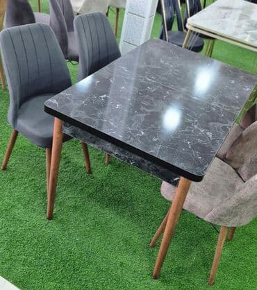 Masa və oturacaq dəstləri: Mətbəx üçün, Yeni, Açılan, Dördbucaq masa, 4 stul — 7