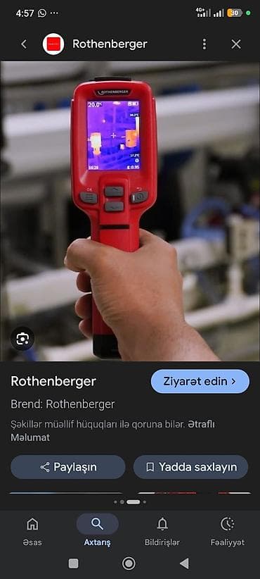 Temperatur Detektor, Yeni, Zəmanətli, Ünvandan götürmə