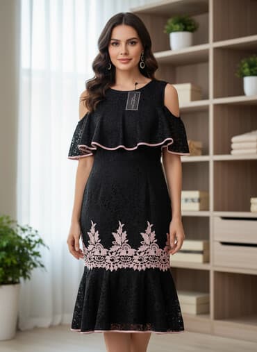 детские платья с длинным рукавом: Don-yeni, güpürlü, L razmer. Qiymət sondu — 1