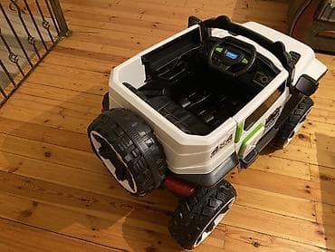 Oyuncaqlar: Uşaq elektrikli maşın – off-road Jeep üslubunda - Korpus: ağ-qara — 2