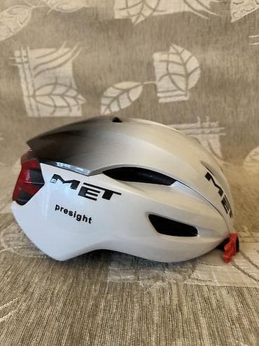 Velosiped aksesuarları: MET “Presight” replika velosiped dəbilqəsi - Rəng: ağdan boz — 4