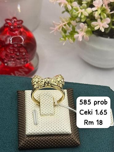 rus qızılı: Üzük, Sarı qızıl, 585 Əyar, Qaşsız — 6