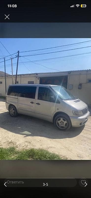 dizel qazel satilir: Mercedes-Benz Vito (TDI CDI) mikroavtobus - Gümüş rəng, şüşələr — 3